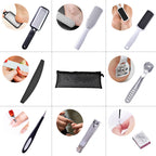 Manicure Foot Nail Clippers Pedicure Mesh Bag Set