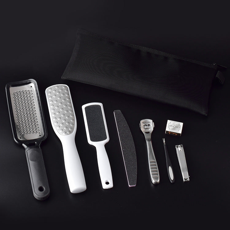 Manicure Foot Nail Clippers Pedicure Mesh Bag Set