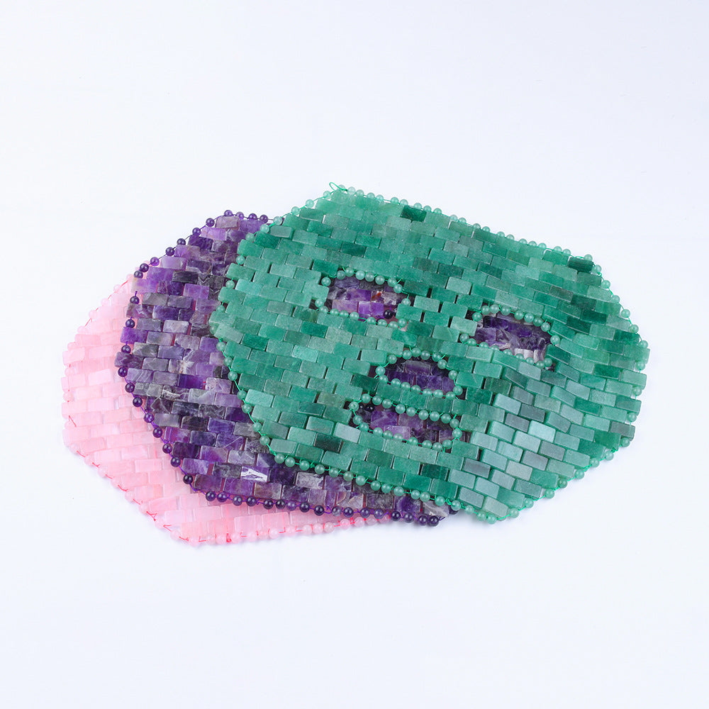 Jade Crystal Facial Mask and Luxury Cooling Gemstone Face Mask