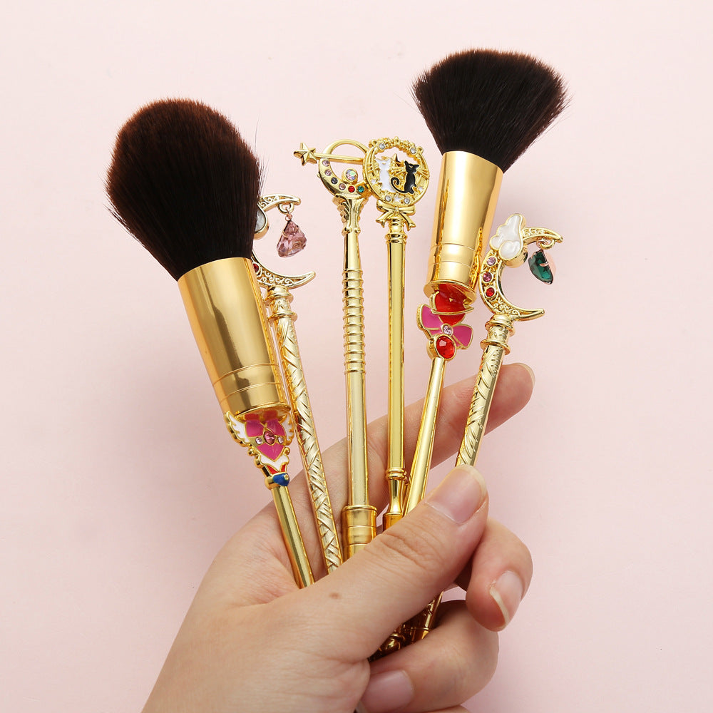 Luxury Crystal Makeup Brush Set  with Precision Beauty Tools for a Flawless Finish