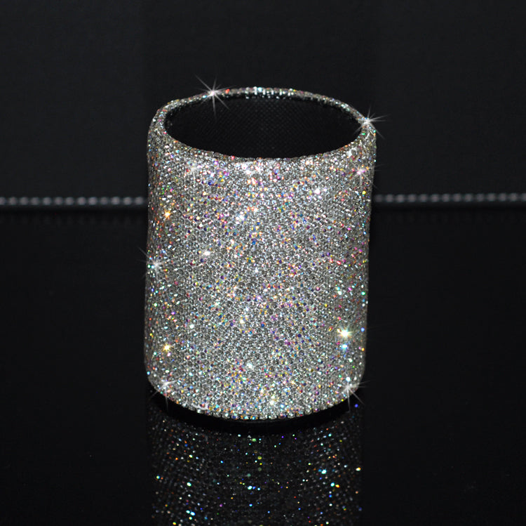 Glow by Kiara Diamond Luxe Makeup Brush Set with Crystal Holder