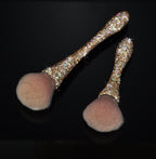 Glow by Kiara Diamond Luxe Makeup Brush Set with Crystal Holder