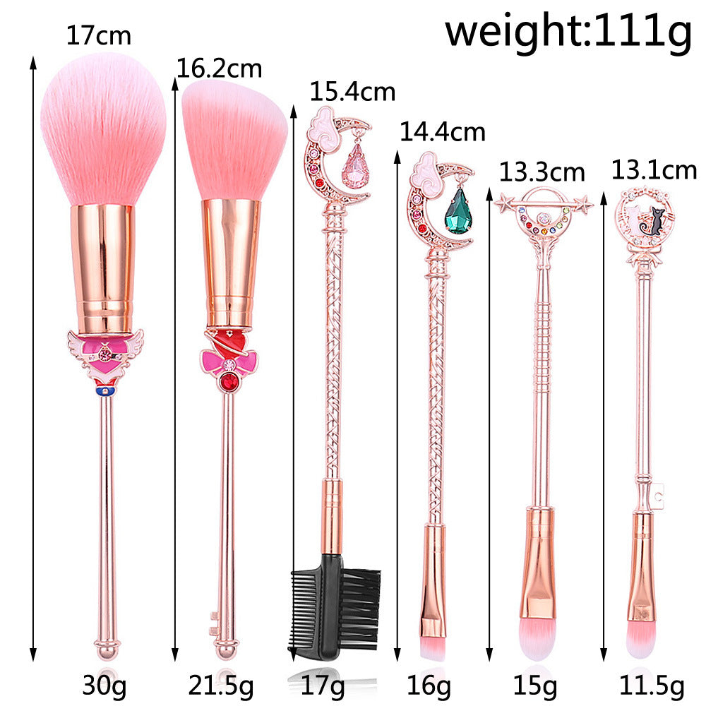 Luxury Crystal Makeup Brush Set  with Precision Beauty Tools for a Flawless Finish