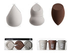 Premium Beauty Blender Sponge Set with Storage Cups & Soft, Makeup Sponges
