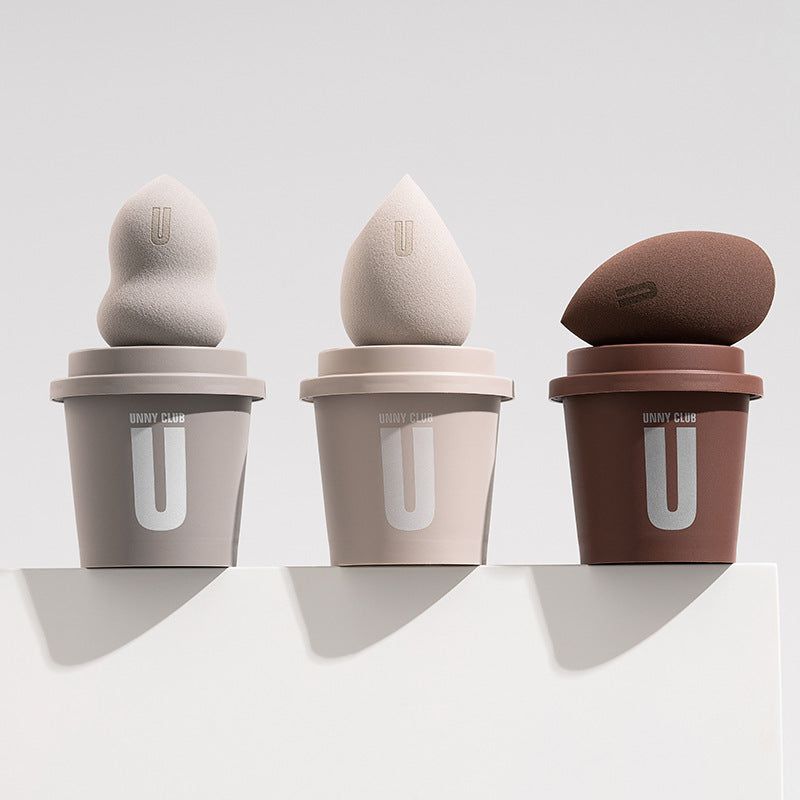 Premium Beauty Blender Sponge Set with Storage Cups & Soft, Makeup Sponges