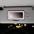 Car Sun Visor Rhinestone Makeup Mirror