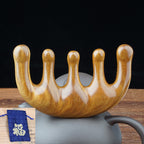 Wooden Massage Comb Unblocking Meridians Scraping Head Therapy Points