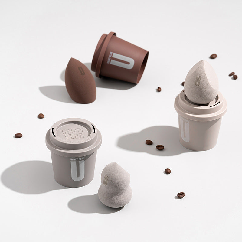 Premium Beauty Blender Sponge Set with Storage Cups & Soft, Makeup Sponges