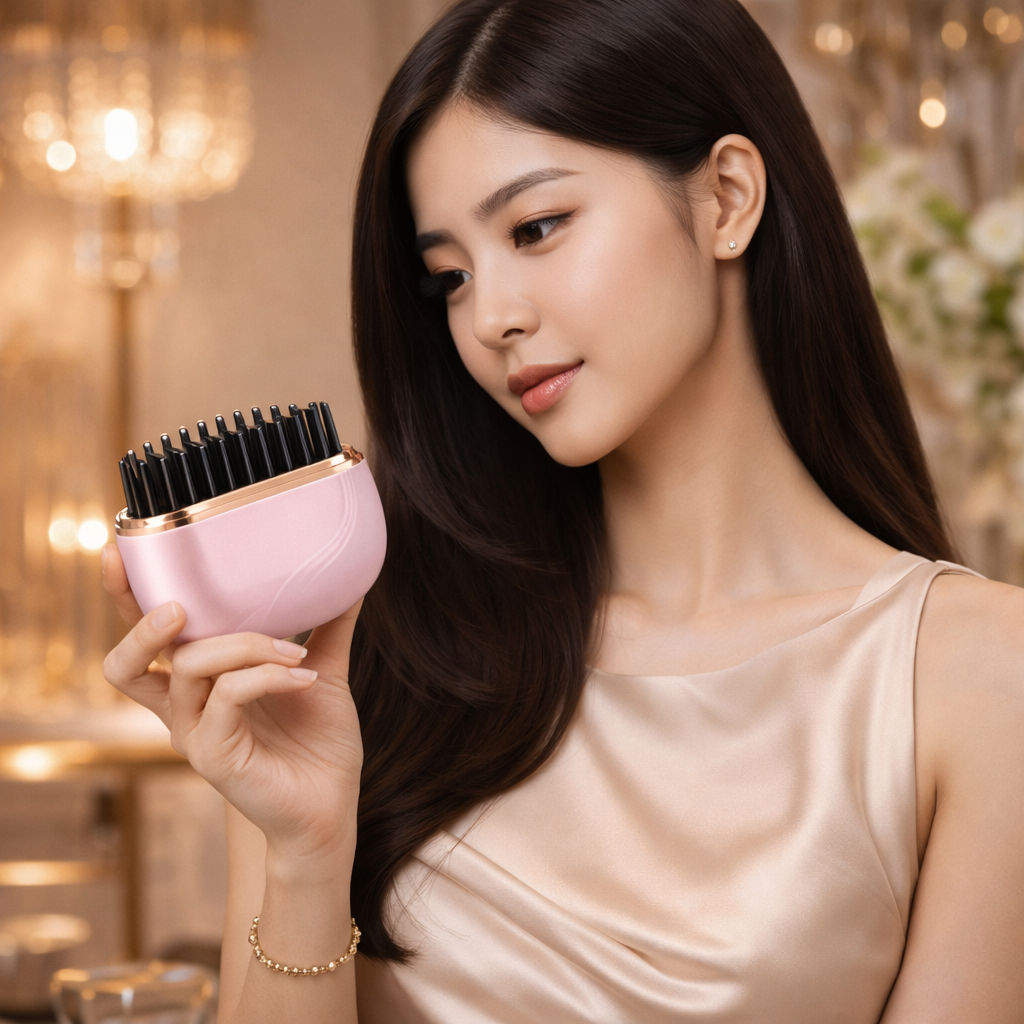 Mini Hair Straightening Comb Wireless Charging Portable Multifunctional Hair Care Not Hurt Hair Styling Comb Hair Straightener